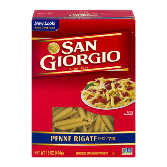San Giorgio Penne Regular; 16 Ounces; 12 Per Case