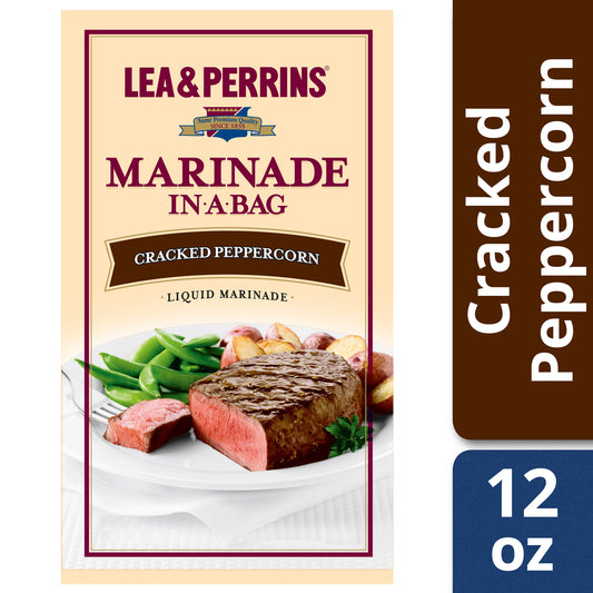 Lea & Perrins Cracked Peppercorn Marinade Steak Sauce Bag; 12 Ounce; 10 Per Case - High Mart Wholesale