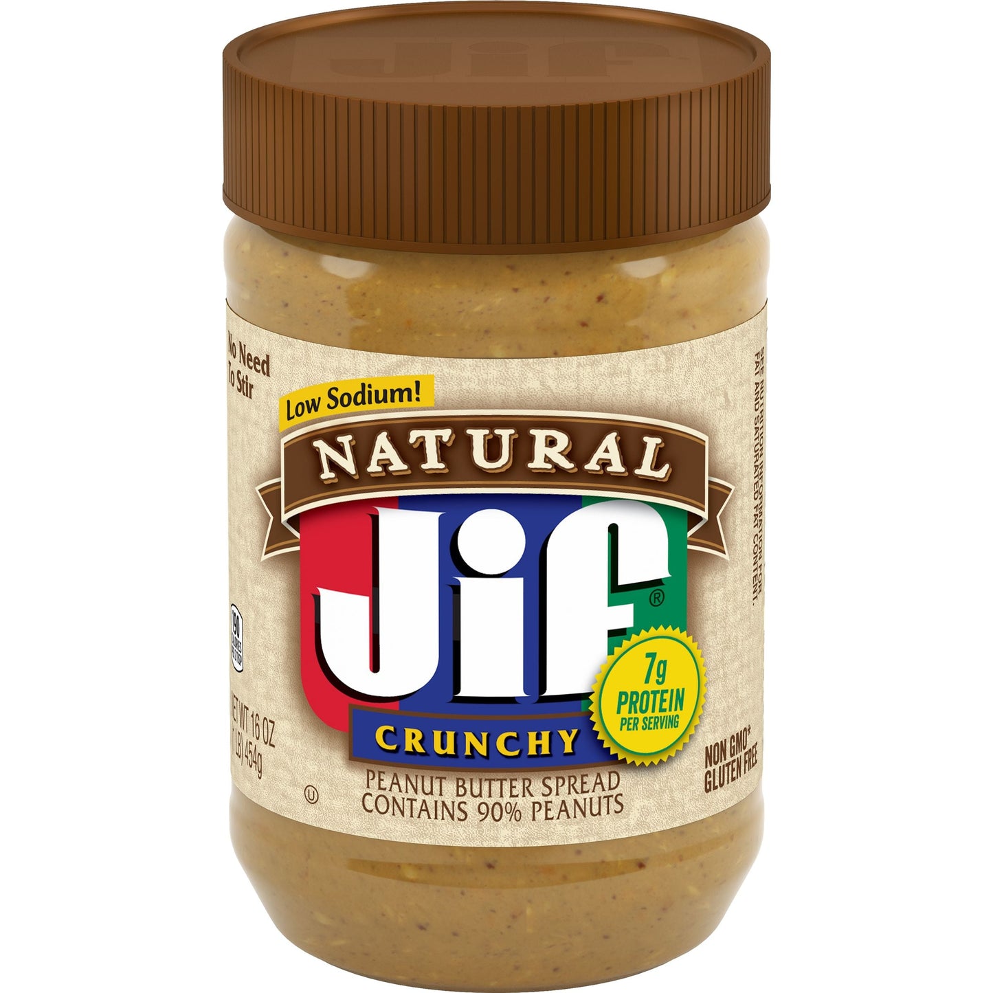 Jif Peanut Butter Crunchy Natural; 16 Ounces; 12 Per Case - High Mart Wholesale