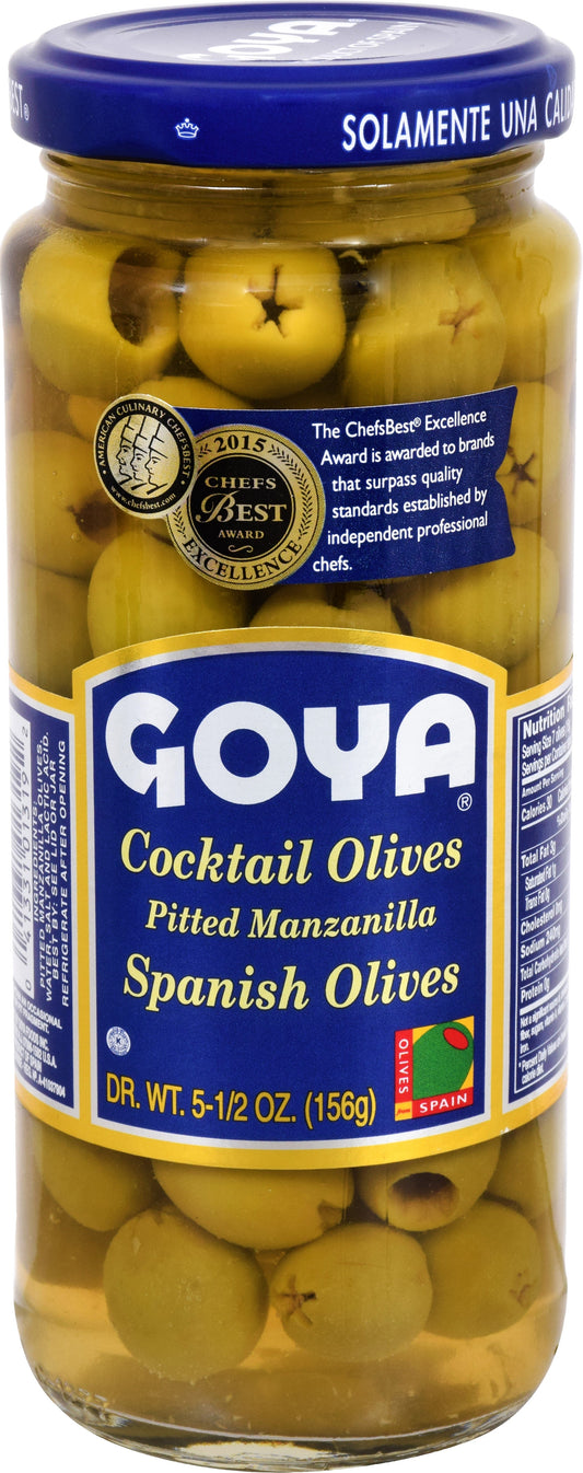 Goya Cocktail Pitted Olive; 5.5 Ounces; 24 Per Case