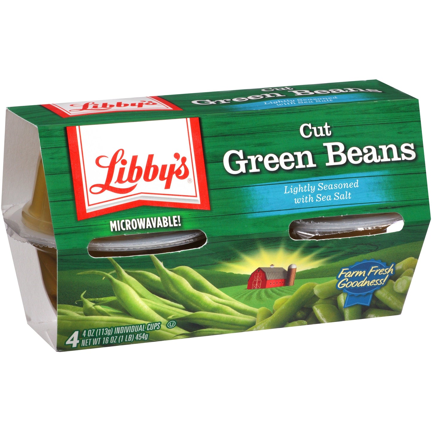 Libby's Libby's Green Beans Cut Low Sodium 4 Pack; 4 Ounce; 6 Per Case