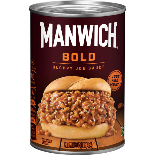 Manwich Single Serve Bold Sloppy Joe Sauce; 16 Ounces; 12 Per Case