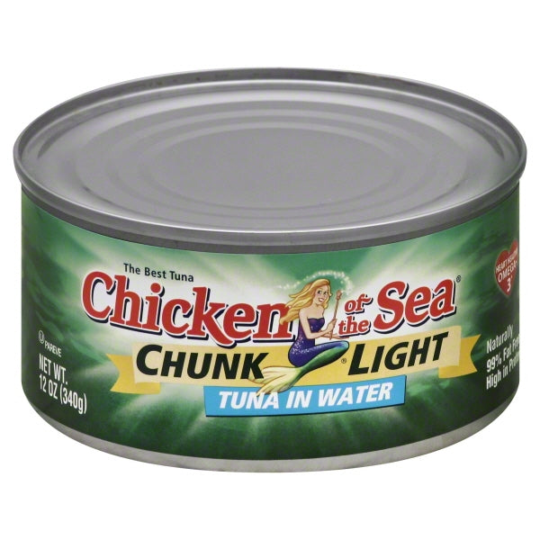 Chicken Of The Sea Chunk Light Tuna In Water; Kosher; 12 Ounces; 24 Per Case - High Mart Wholesale