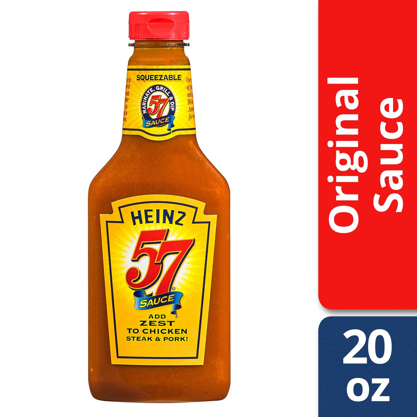 Heinz 57 Squeeze Sauce Bottle; 1.25 Pound; 12 Per Case