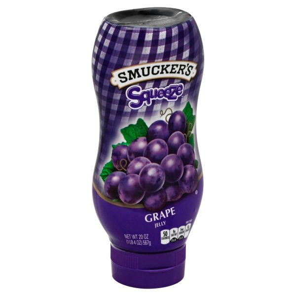 Smucker's Grape Jelly Squeeze; 20 Ounces; 12 Per Case - High Mart Wholesale