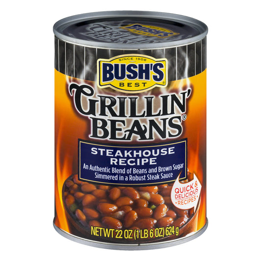 Bush's Best Grillin' Beans Steakhouse Recipe; 22 Ounces; 12 Per Case