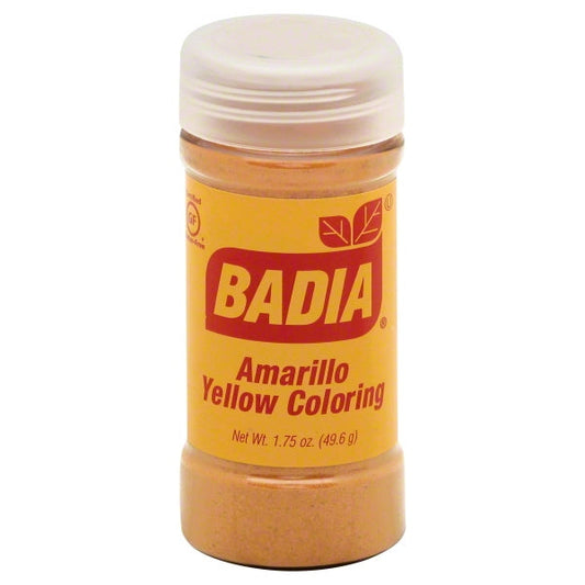 Badia Yellow Coloring Amarillo Standard; 1.75 Ounces; 8 Per Case