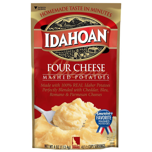 Idahoan Foods Four Cheese Mashed Potato; 4 Ounces; 12 Per Case