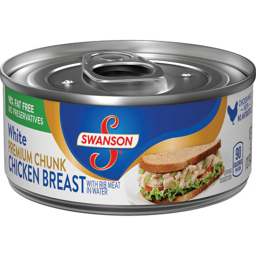 Swanson Chicken White Chunk; 4.5 Ounces; 24 Per Case - High Mart Wholesale