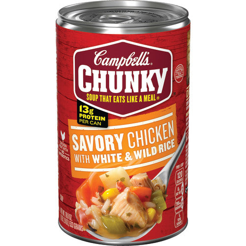 Campbell's Soup Chicken & Rice Chunky; 18.8 Ounces; 12 Per Case - High Mart Wholesale