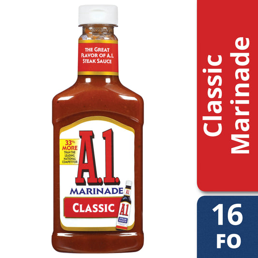 A.1. Classic Marinade Steak Sauce Bottle; 16 Fluid Ounce; 6 Per Case - High Mart Wholesale