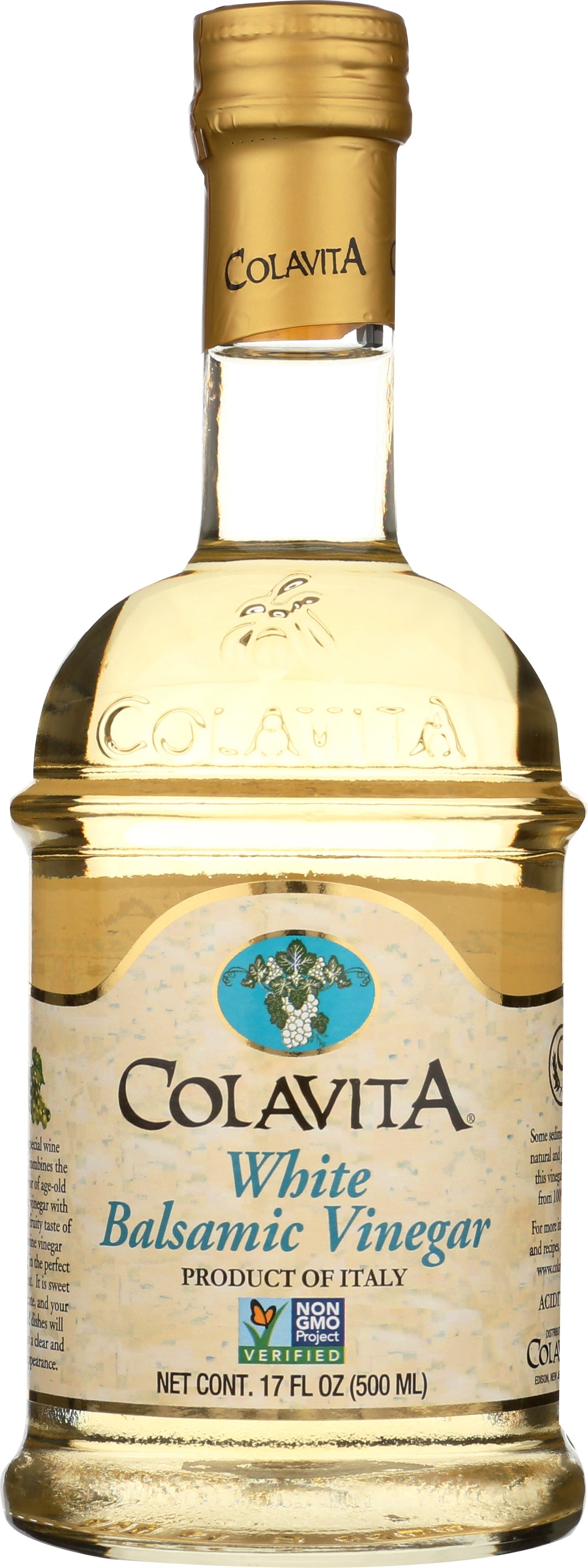 Colavita White Balsamic Vinegar Bottle; 17 Fluid Ounce; 24 Per Case