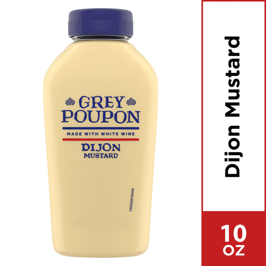 Grey Poupon Squeeze Dijon Mustard Bottle; 10 Ounce; 8 Per Case - High Mart Wholesale