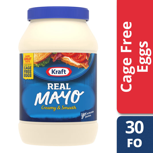 Kraft Export Mayonnaise Jar; 30 Fluid Ounce; 12 Per Case