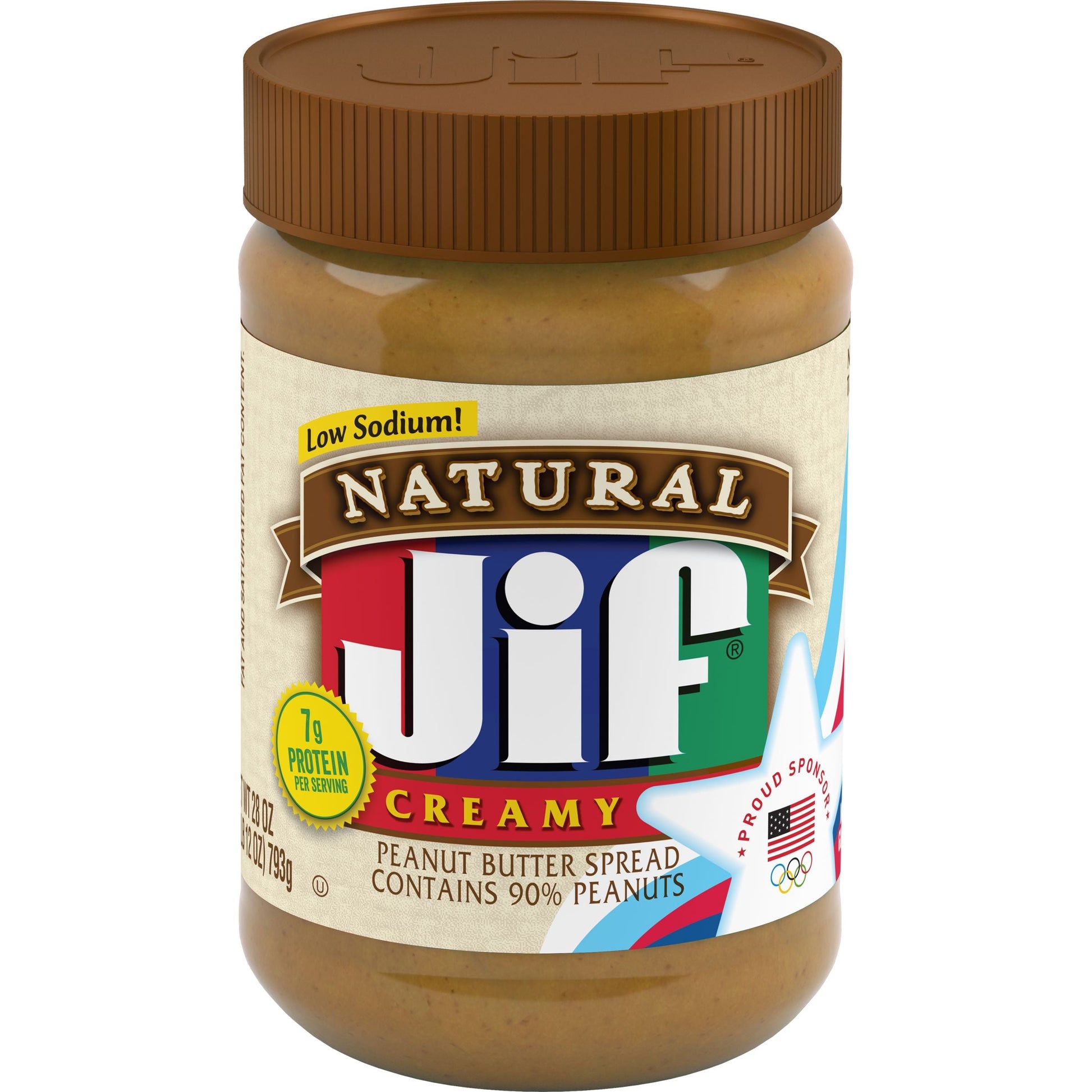 Jif Peanut Butter Natural Creamy; 28 Ounces; 10 Per Case - High Mart Wholesale