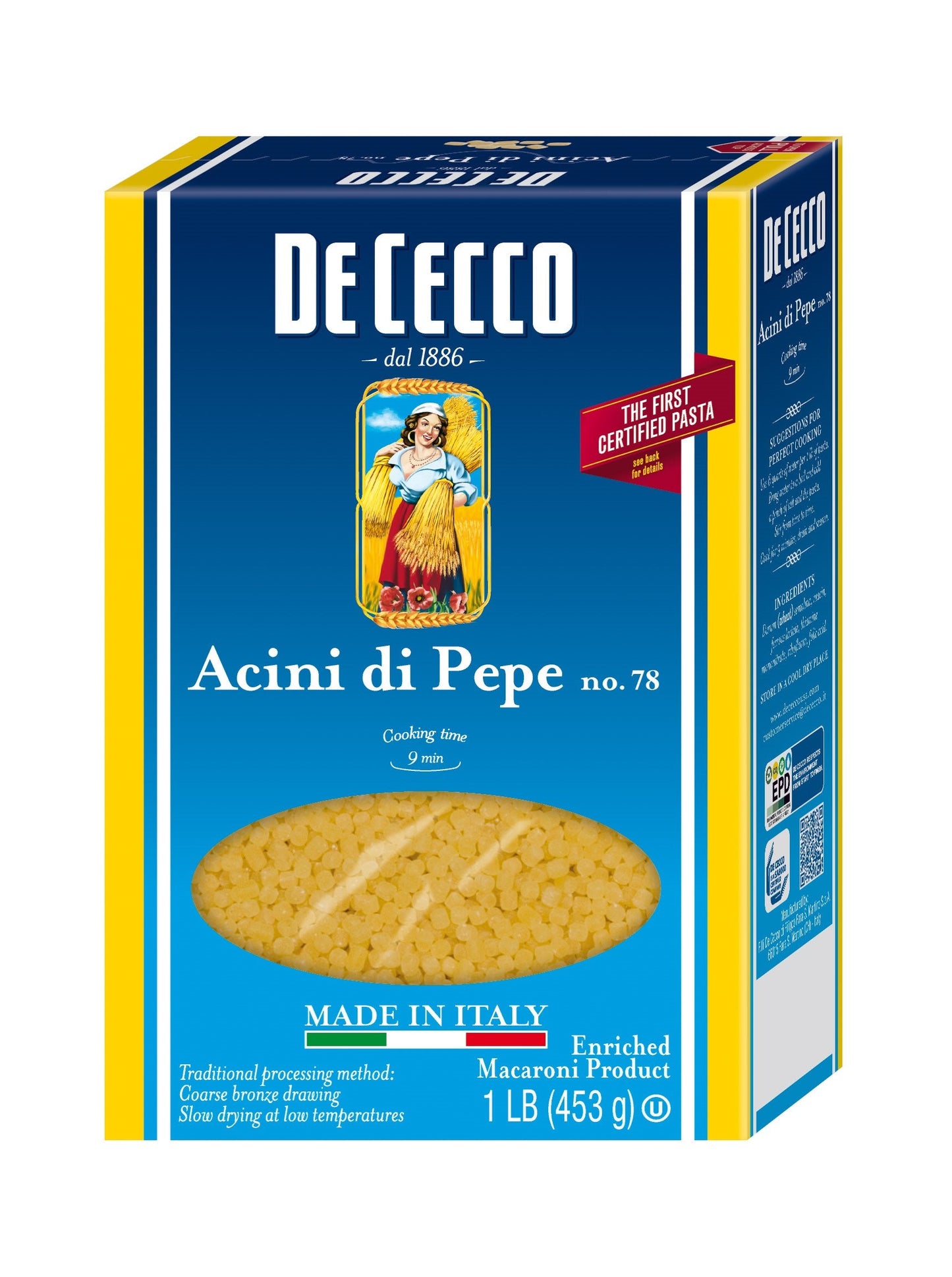 De Cecco No. 78 Acini Di Pepe; 1 Pounds; 20 Per Case