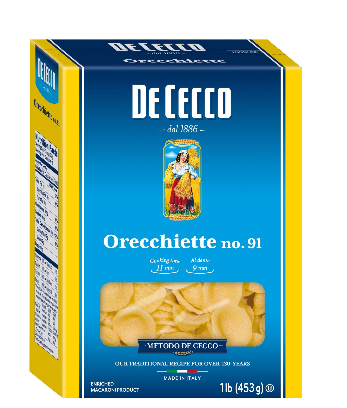 De Cecco No. 91 Orecchiette; 1 Pounds; 12 Per Case