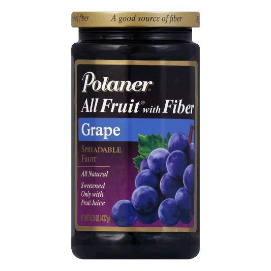 Polaner Grape With Fiber; 15.25 Ounce; 12 Per Case - High Mart Wholesale