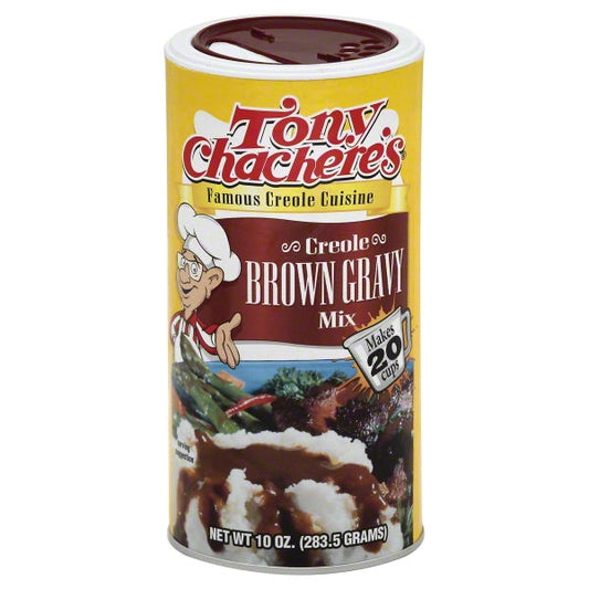 Tony Chachere's Creole Foods Instant Brown Gravy Mix; 10 Ounces; 12 Per Case - High Mart Wholesale