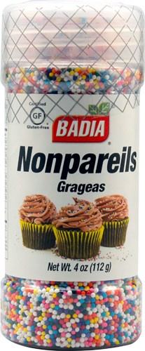 Badia Nonpareils; 4 Ounces; 8 Per Case
