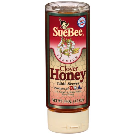 Sue Bee Cylinder Honey Bottle; 12 Ounce; 12 Per Case