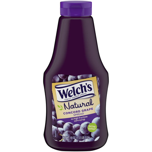 Welch's Natural Grape Spread Squeeze; 18 Ounces; 12 Per Case - High Mart Wholesale