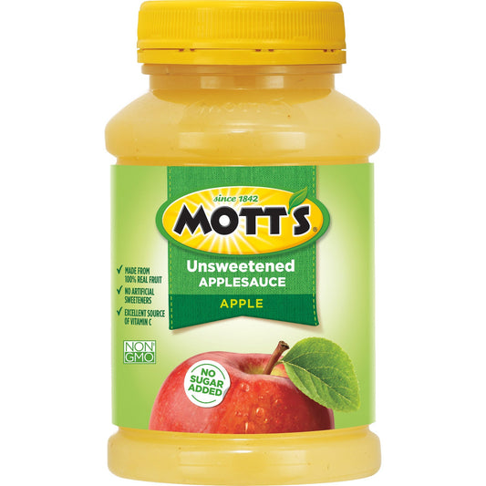 Mott's Unsweetened Applesauce; 23 Ounces; 12 Per Case