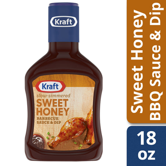 Kraft Sweet Honey Bbq Sauce Bottle; 1.125 Pound; 12 Per Case