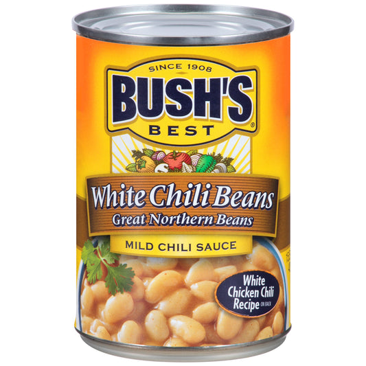 Bush's Best Chili Beans Great Northern Mild Chili Sauce; 15.5 Ounces; 12 Per Case