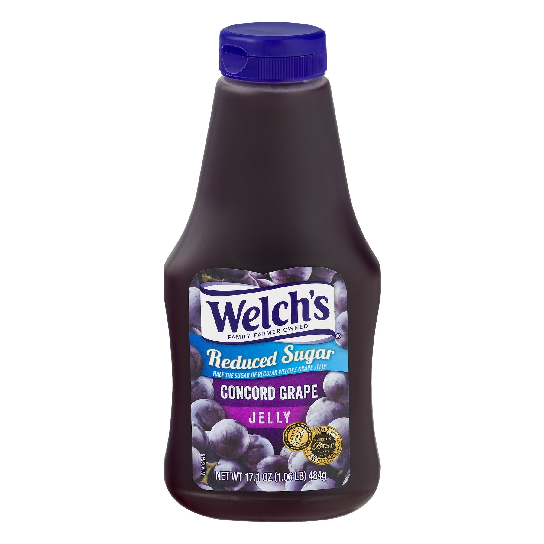 Welch's Concord Grape Reduced Sugar Squeeze Jelly; 17.1 Ounces; 12 Per Case - High Mart Wholesale