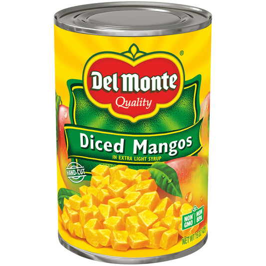 Del Monte Mangos Diced Light Syrup; 15 Ounces; 12 Per Case