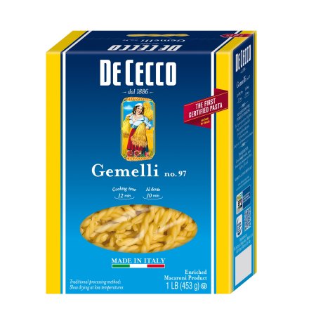 De Cecco No. 97 Gemelli; 1 Pounds; 12 Per Case