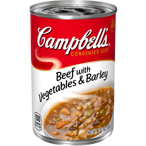 Campbell's Soup Beef With Vegetables Barley; 10.5 Ounces; 12 Per Case - High Mart Wholesale