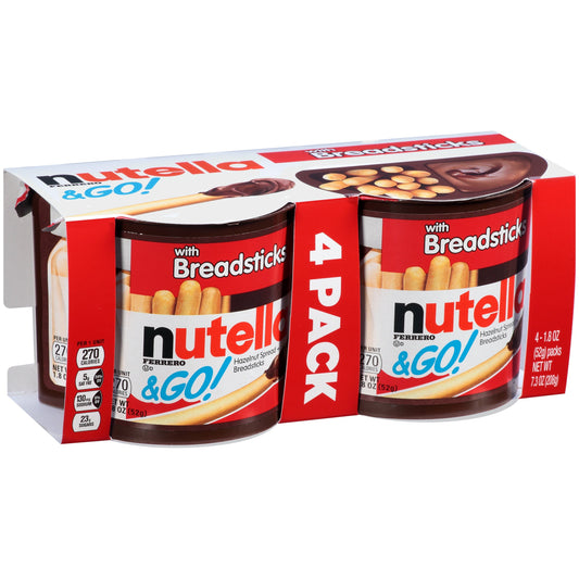 Nutella & Go Dollar 4 Pack; 7.3 Ounce; 6 Per Case