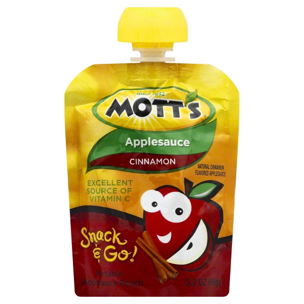 Mott's Cinnamon Applesauce; 3.17 Ounces; 4 Per Box; 6 Per Case