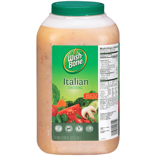 Wish-Bone Italian Dressing Bulk; 128 Fluid Ounce; 4 Per Case