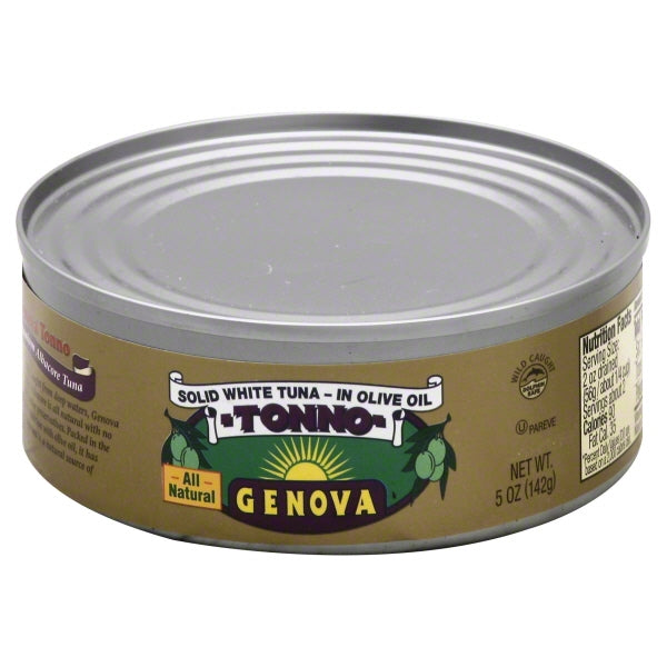 Genova Tuna Solid White Albacore In Olive Oil; 5 Ounce; 12 Per Case - High Mart Wholesale