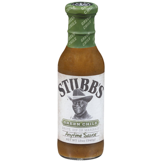 Stubbs Green Chile Sauce; 12 Ounces; 6 Per Case - High Mart Wholesale