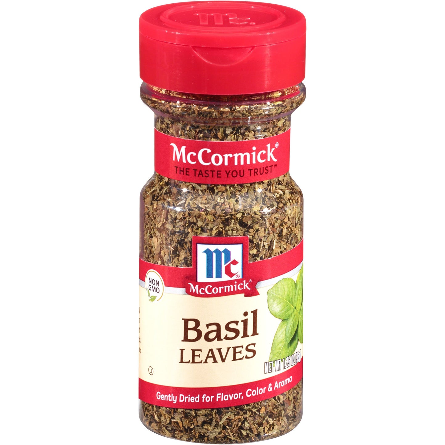 Mccormick Seasoning Basil Leaves Whole; 1.25 Ounces; 12 Per Case - High Mart Wholesale