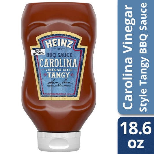 Heinz Carolina Tangy Bbq Sauce Bottle; 1.162 Pound; 6 Per Case