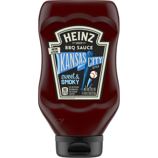 Heinz Kansas City Style Bbq Sauce Bottle; 1.262 Pound; 6 Per Case