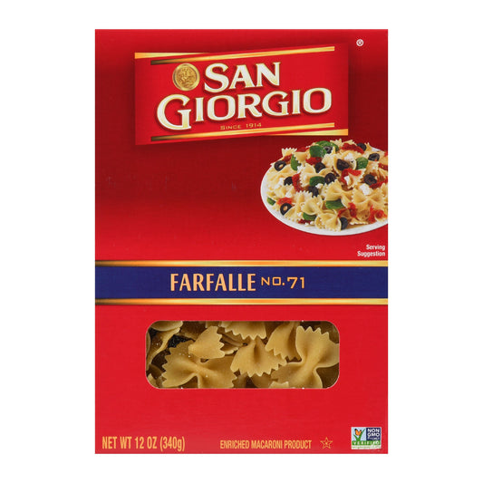 San Giorgio Farfalle; 12 Ounces; 12 Per Case