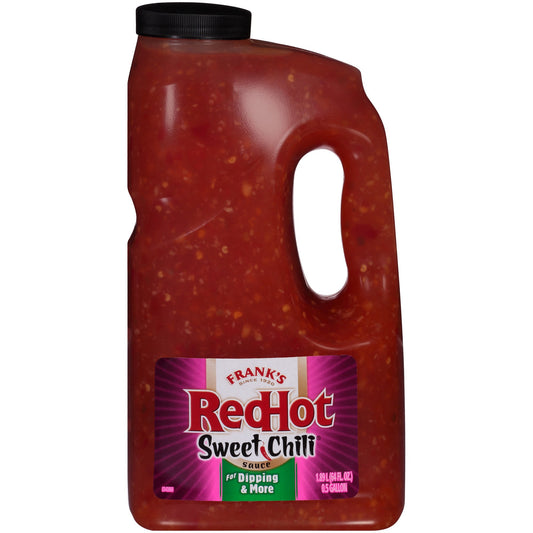Frank's Redhot Sweet Chili Hot Sauce Bottle; 0.5 Gallon; 4 Per Case - High Mart Wholesale