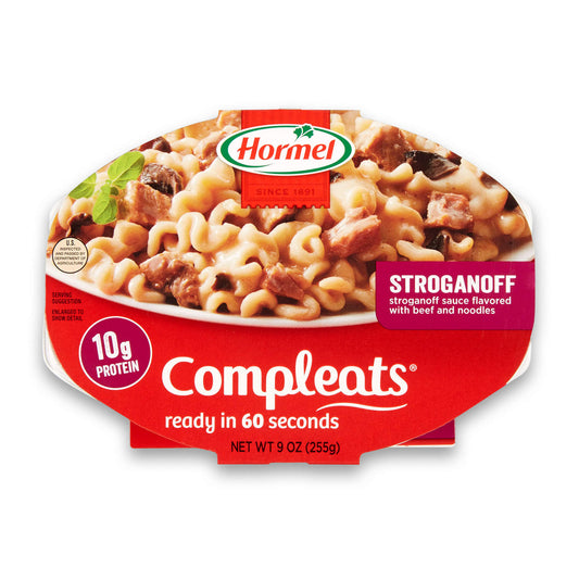 Hormel Compleats Beef Stroganoff; 9 Ounce; 6 Per Case