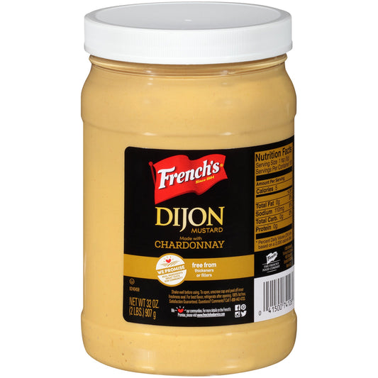 French's Dijon Mustard Jar; 32 Ounce; 6 Per Case - High Mart Wholesale