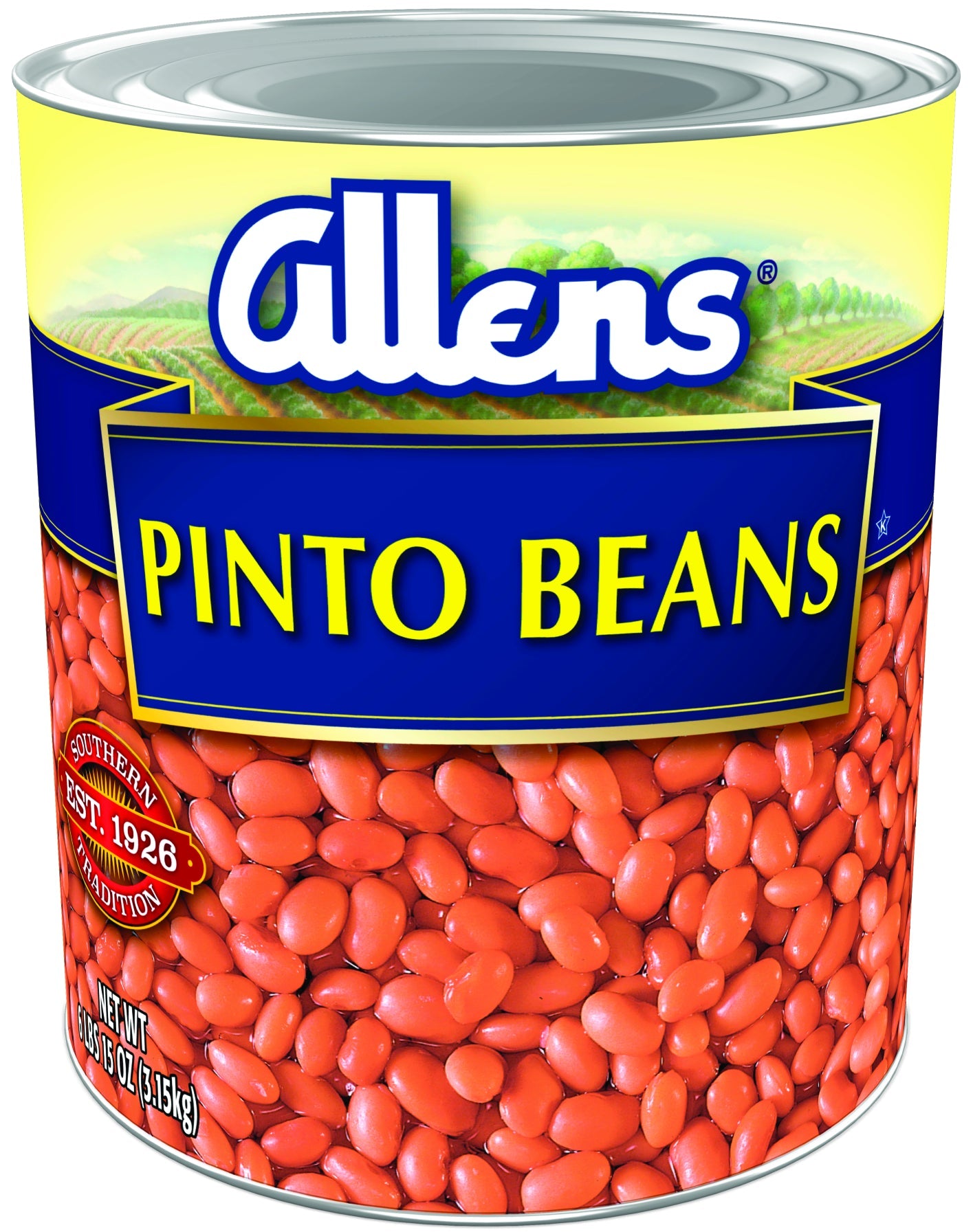 Allen Bean Pinto Canned; 111 Ounces; 6 Per Case