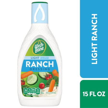 Wish-Bone Light Ranch Dressing Bottle; 15 Fluid Ounce; 6 Per Case