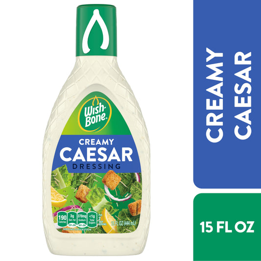 Wish-Bone Creamy Caesar Dressing Bottle; 15 Fluid Ounce; 6 Per Case