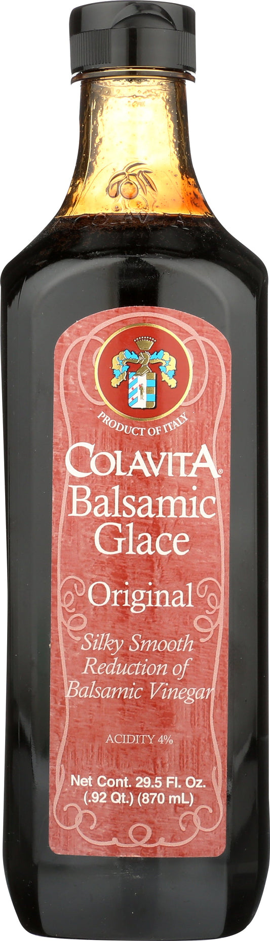 Colavita Balsamic Glace Oil Vinegar Bottle; 32 Fluid Ounce; 6 Per Case