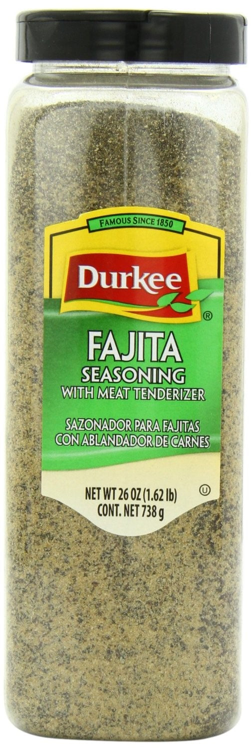 Durkee Fajita Seasoning With Meat Tenderizer; 26 Ounce; 6 Per Case - High Mart Wholesale